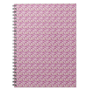 Carnet Motif de vigne botanique rose, design floral de la