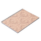 Carnet Motif de vigne botanique souple (Côté gauche)