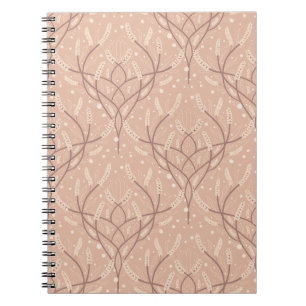 Carnet Motif de vigne botanique souple
