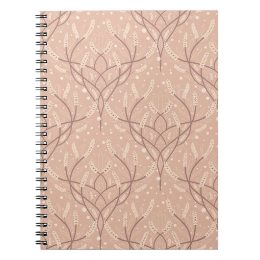 Carnet Motif de vigne botanique souple (Devant)