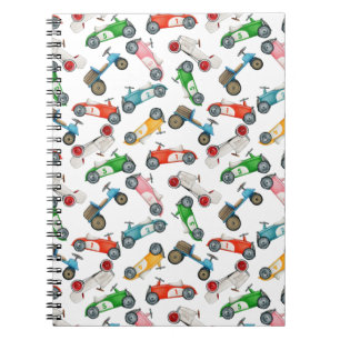 Carnet Motif de voiture de course vintage