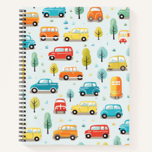 Carnet Motif de voitures