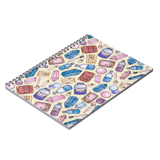 Carnet Motif de Witchy d'aquarelle (Côté gauche)