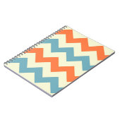 Carnet Motif de zigzag de très bon goût de zigzag bleu (Côté gauche)