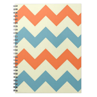 Carnet Motif de zigzag de très bon goût de zigzag bleu