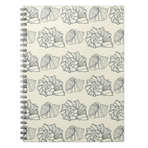 Carnet Motif décoratif de coquilles