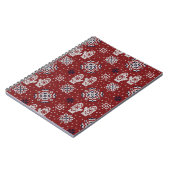 Carnet Motif décoratif de Noël d'hiver (Côté gauche)