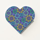 Carnet Motif décoratif en cercle violet (Dos)