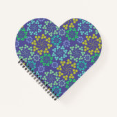 Carnet Motif décoratif en cercle violet (Devant)