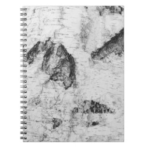 Carnet motif d'écorce de bouleau