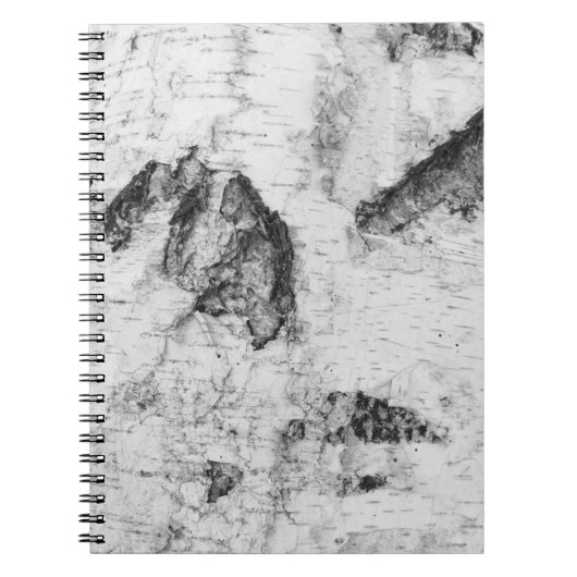 Carnet motif d'écorce de bouleau (Devant)