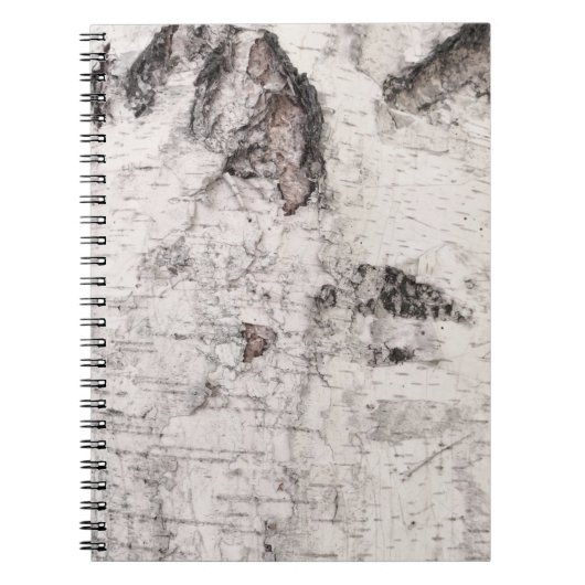Carnet motif d'écorce de bouleau (Devant)