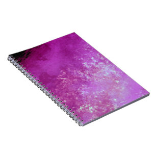 Carnet Motif d'effet de nuage de tempête élégant rose vio