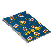 Carnet Motif d'effet sonore de bande dessinée (Côté Droit)