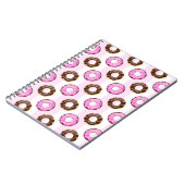 Carnet Motif délicieux Donuts Rose Stripes (Côté gauche)