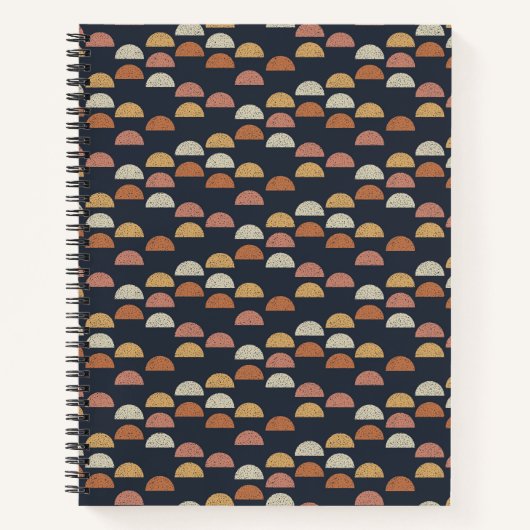 Carnet Motif demi-cercle géométrique (Devant)