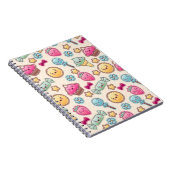 Carnet Motif d'enfant de Kawaii avec des griffonnages (Côté Droit)