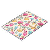 Carnet Motif d'enfant de Kawaii avec des griffonnages (Côté gauche)