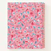 Carnet Motif dentaire rose (Dos)