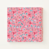 Carnet Motif dentaire rose (Dos)
