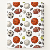 Carnet Motif d'équipements sportifs (Dos)