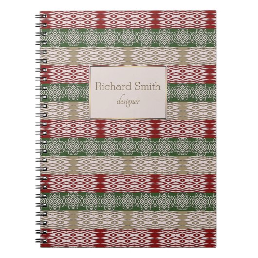 Carnet Motif des bandes tribales d'Afrique ethnique (Devant)