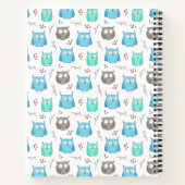 Carnet Motif des Chouettes et branches (Dos)