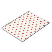 Carnet Motif des Coeurs rouges mignons (Côté gauche)