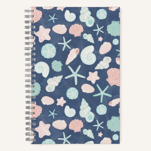 Carnet motif des coquillages (Recto)