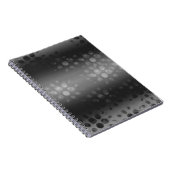 Carnet Motif des éclats pointus - Noir, Gris, Blanc (Côté Droit)