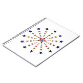 Carnet Motif des étoiles patriotiques (Côté gauche)