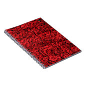 Carnet Motif des fleurs de rose rouge (Côté Droit)