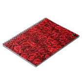 Carnet Motif des fleurs de rose rouge (Côté gauche)