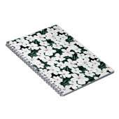 Carnet Motif des fleurs tropicales blanches (Côté Droit)
