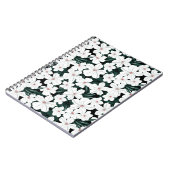 Carnet Motif des fleurs tropicales blanches (Côté gauche)