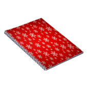Carnet motif des flocons de neige de noël (Côté Droit)