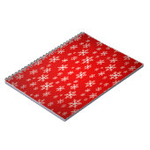 Carnet motif des flocons de neige de noël (Côté gauche)