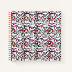 Carnet Motif des Lunettes de vue Owl