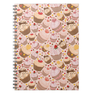 Carnet Motif des petits gâteaux de célébration