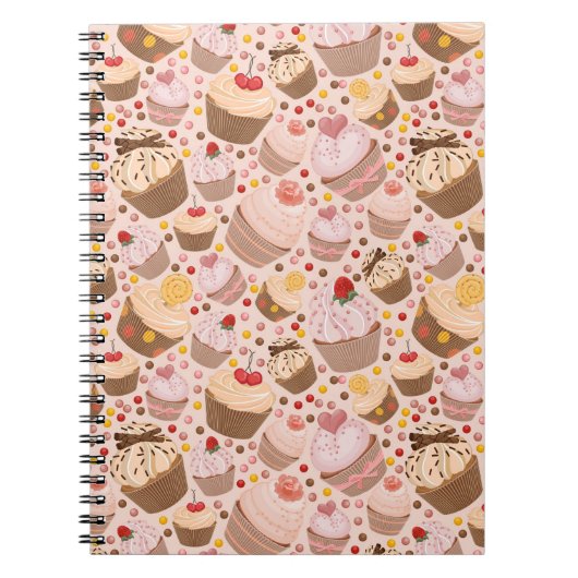 Carnet Motif des petits gâteaux de célébration (Devant)