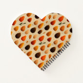 Carnet Motif des Pinecones d'hiver chauds (Dos)