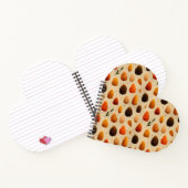 Carnet Motif des Pinecones d'hiver chauds (Intérieur)