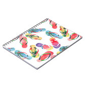Carnet Motif des tongs de plage d'été (Côté gauche)