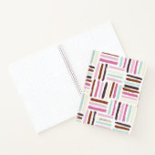 Carnet Motif des touches de pinceau colorées (Intérieur)