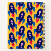 Carnet Motif d'espace de livraison de roquettes - Histoir (Dos)