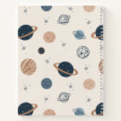 Carnet Motif d'esquisse Planètes système solaire (Dos)