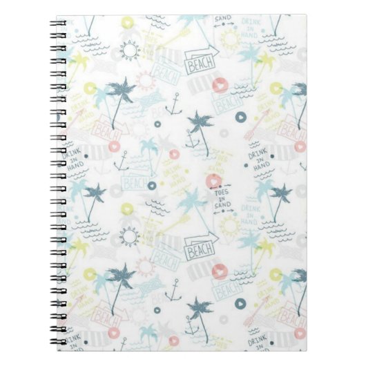 Carnet Motif d'été (Devant)