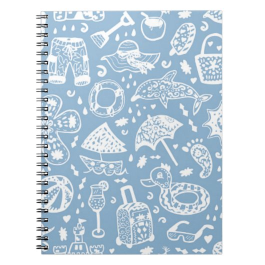 Carnet Motif d'été (Devant)