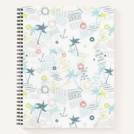 Carnet Motif d'été (Devant)