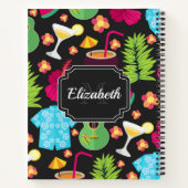 Carnet Motif d'été Hawaii (Dos)